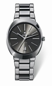 Rado D-Star Automatic Black Dial Platinum Tone Ceramic 42mm Watch# R15760112 (Men Watch)