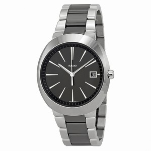 Rado D-Star Quartz Black Dial Date Stainless Steel and Ceramic Watch# R15943162 (Men Watch)