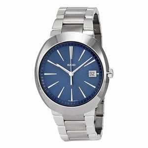 Rado D-Star Quartz Blue Dial Date Stainless Steel Watch# R15943203 (Men Watch)