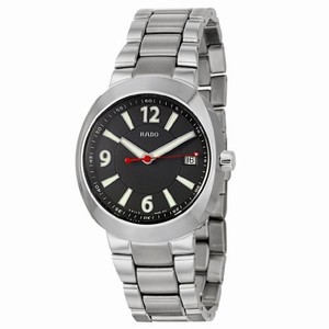 Rado D-Star Quartz Black Dial Date Stainless Steel Watch# R15945153 (Men Watch)