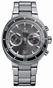Rado D-Star 200 Automatic Chronograph Gray Dial Stainless Steel Watch# R15965103 (Men Watch)