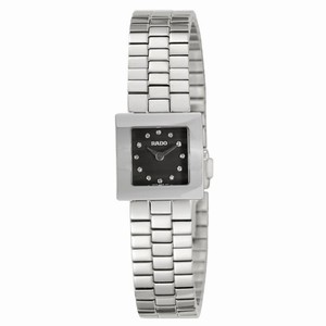 Rado Black Dial Stainless Steel Band Watch #R18682713 (Women Watch)