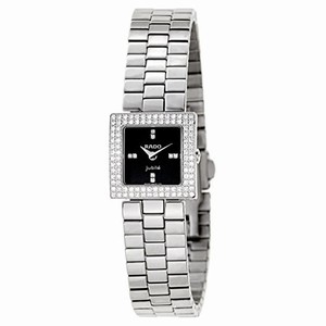 Rado Black Dial Stainless Steel Band Watch #R18827713 (Women Watch)