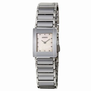Rado Integral Quartz Mother of Pearl Dial Stainless Steel Watch# R20488909 (Women Watch)