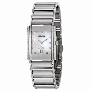 Rado Quartz Ceramic White Mother Of Pearl Dial Ceramic Band Watch #R20671912 (Women Watch)