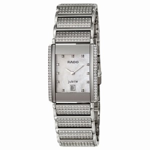 Rado White Dial Stainless Steel Band Watch #R20673912 (Women Watch)