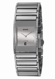 Rado Integral Quartz Diamonds Bezel 23mm Watch# R20732122 (Women Watch)