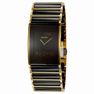 Rado Integral Quartz Analog Stainless Steel and Black Ceramic Watch# R20799152 (Men Watch)