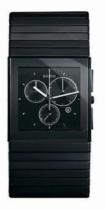 Rado Quartz Black Ceramic Black Dial Black Ceramic Band Watch #R21715152 (Men Watch)