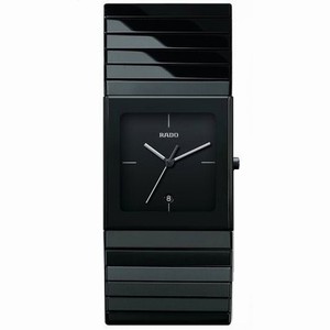 Rado Ceramica Quartz Black Ceramic Date 35mm Watch# R21716242 (Men Watch)