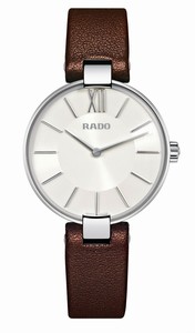 Rado Coupole Quartz Analog Brown Leather Watch# R22850015 (Women Watch)