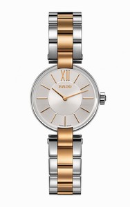 Rado Coupole Quartz Analog Two Tone Stainless Steel Watch# R22854023 (Women Watch)