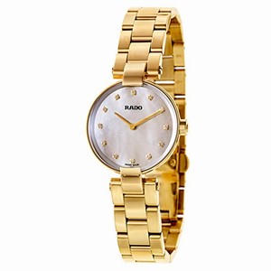 Rado White Dial Stainless Steel Band Watch #R22857923 (Women Watch)