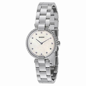 Rado White Dial Stainless Steel Band Watch #R22858923 (Women Watch)