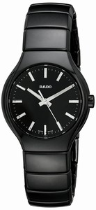 Rado True Quartz Analog Black Ceramic Watch# R27655052 (Women Watch)