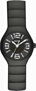 Rado Quartz Black Satin Ceramic Black Dial Black Satin Ceramic Band Watch #R27655162 (Women Watch)