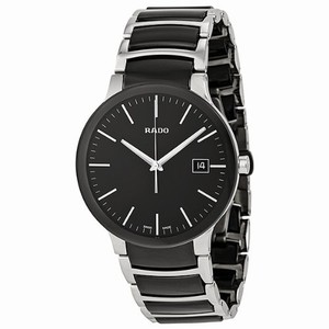 Rado Centrix Quartz Analog Date Stainless Steel and Ceramic Watch# R30934162 (Men Watch)