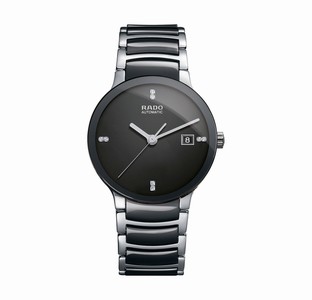 Rado Centrix Automatic Diamonds Dial Ceramic and Stainless Steel Watch# R30941702 (Men Watch)