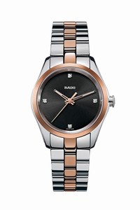 Rado Hyperchrome Quartz Diamond Dial Stainless Steel and Ceramos Watch# R32976722 (Women Watch)