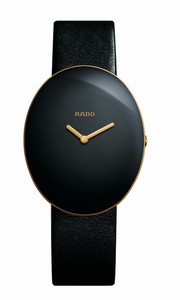 Rado Esenza Quartz Black Dial Oval Watch# R53744155 (Women Watch)