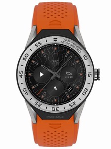 TAG Heuer Connected Modular 45 Smartwatch Orange Rubber# SBF8A8014.11FT6081 (Men Watch)