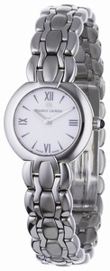 Maurice Lacroix White Dial Stainless Steel Watch #SE1021-SS002-110 (Women Watch)