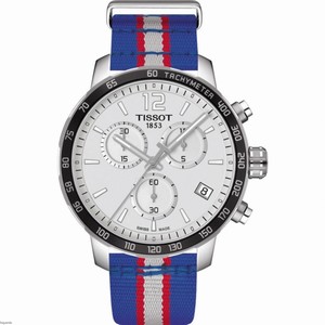 Tissot Quickster NBA Detroit Pistons Chronograph Date Nylon Watch # T095.417.17.037.22 (Men Watch)