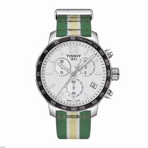 Tissot Quickster NBA Milwaukee Bucks Chronograph Date Nylon Watch # T095.417.17.037.24 (Men Watch)