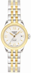 Tissot Automatic Self Winding Brushed With Polished Gold Tone & Stainless Steel White Dial Brushed With Polished Gold Tone & Stainless Steel Band Watch #T41.2.183.13 (Women Watch)