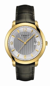 Tissot T-Gold Quartz Analog Date 18ct Gold Watch# T71.3.450.64 (Men Watch)