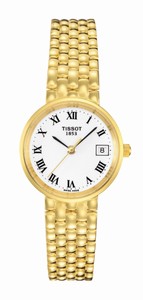 Tissot T-Gold Quartz Analog Date 18ct Gold Watch# T73.3.108.13 (Women Watch)