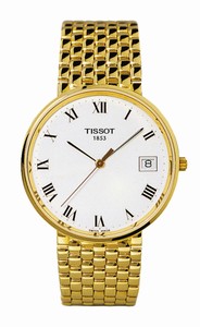 Tissot T-Gold Quartz Analog Date 18ct Gold Roman Watch# T73.3.403.13 (Men Watch)