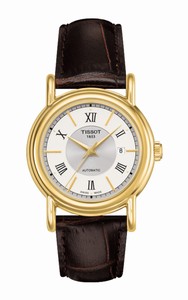 Tissot T-Gold Carson Automatic Analog Roman 18ct Gold Watch# T907.007.16.038.00 (Women Watch)