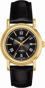 Tissot T-Gold Carson Automatic Analog Roman 18ct Gold Watch# T907.007.16.058.00 (Women Watch)