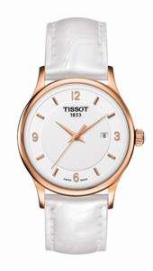 Tissot T-Gold Quartz Analog Date White Watch# T914.210.46.017.00 (Women Watch)