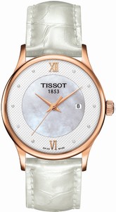 Tissot T-Gold Quartz Analog Date Roman Diamonds Watch# T914.210.76.116.00 (Women Watch)