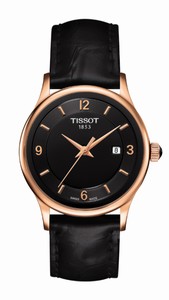 Tissot T-Gold Quartz Analog 18ct Gold Date Black Watch# T914.410.76.057.00 (Men Watch)