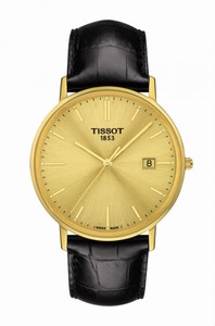 Tissot Quartz Analog Date 18k Yellow Gold Case Black Leather Watch # T922.410.16.021.00 (Men Watch)