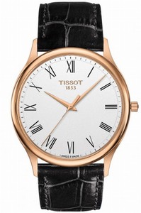 Tissot Quartz Analog 18k Rose Gold Case Black Leather Watch # T926.410.76.013.00 (Men Watch)