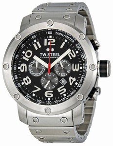 Tw Steel Quartz Chronograph Date 48mm Grandeur Tech Watch #TW127 (Men Watch)
