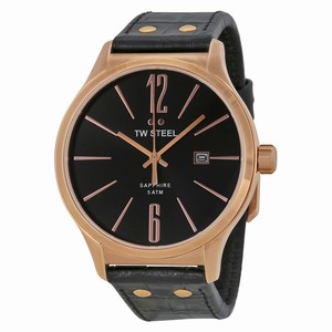 TW Steel Black Quartz Watch #TW1303 (Men Watch)