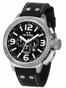 Tw Steel Quartz Chronograph Date 50mm Canteen Watch #TW9 (Men Watch)