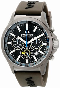 TW Steel Black Dial Silicone Watch #TW935 (Men Watch)