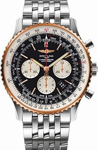 Breitling Black Automatic Self Winding Watch # UB012721/BE18-443A (Men Watch)