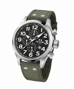 TW Steel Black Dial Textile Watch #VS24 (Men Watch)