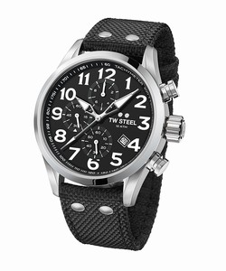 TW Steel Black Dial Textile Watch #VS4 (Men Watch)
