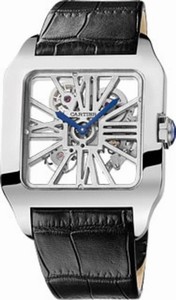 Cartier Manual Wind Dial color Openwork Skeleton Watch # W2020033 (Men Watch)