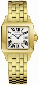 Cartier Quartz 18kt Yellow Gold Silver Dial 18kt Yellow Gold Band Watch #W25062X9 (Women Watch)