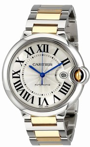 Cartier Swiss Automatic Dial Color Silver Watch #W2BB0022 (Men Watch)