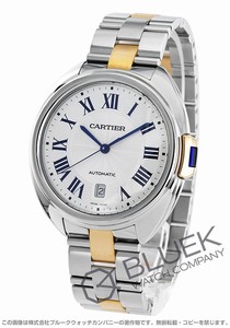 Cartier Item Shape Round Band Color Two-tone Silver Watch #W2CL0002 (Men Watch)